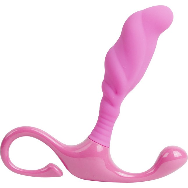 Розовый стимулятор простаты DivineTouch - 10,5 см - Shots Toys