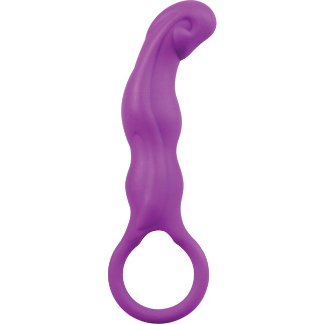 Фиолетовый водонепроницаемый вибратор Impulso для массажа точки G - 17,5 см - Shots Toys