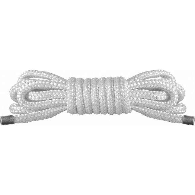 Белая нейлоновая верёвка для бандажа Japanese Mini - Ouch!
