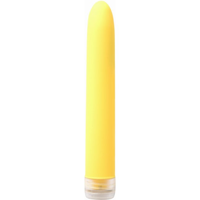 Желтый водонепроницаемый вибратор Neon Luv Touch Vibe - 17 см - Neon Luv Touch. Фотография 2.