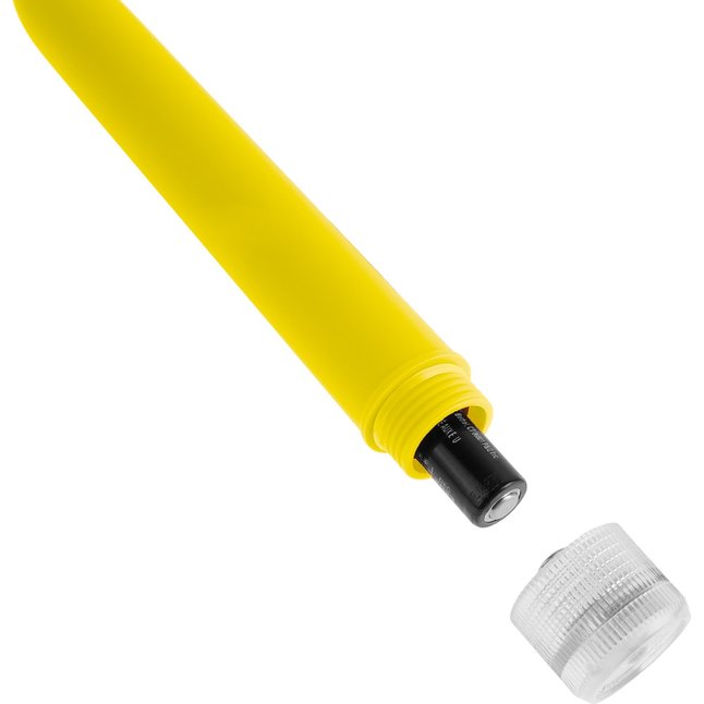 Желтый водонепроницаемый вибратор Neon Luv Touch Vibe - 17 см - Neon Luv Touch. Фотография 3.