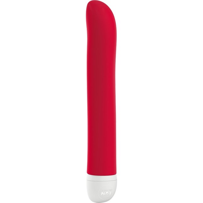 Красный мини-вибратор Joupie - 18,2 см. Фотография 5.