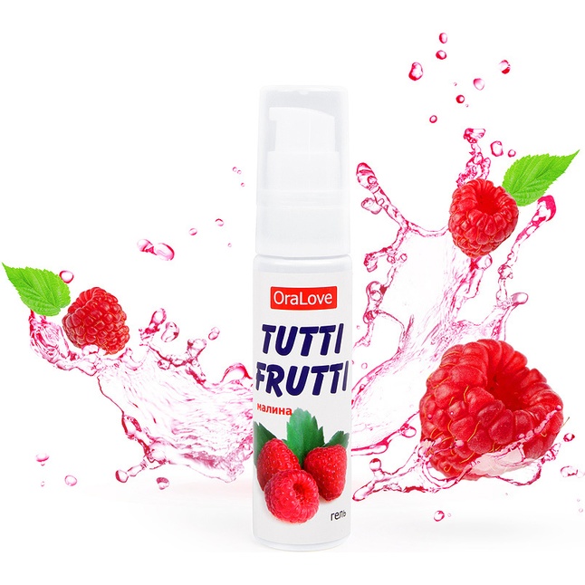 Гель-смазка Tutti-frutti с малиновым вкусом - 30 гр - Серия OraLove