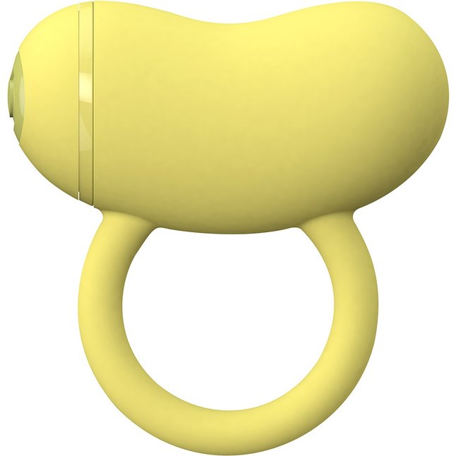 Желтое виброкольцо на пенис ENZO COUPLES RING - Cute