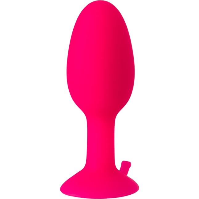 Розовая анальная втулка POPO Pleasure со стальным шариком внутри - 7 см. Фотография 5.