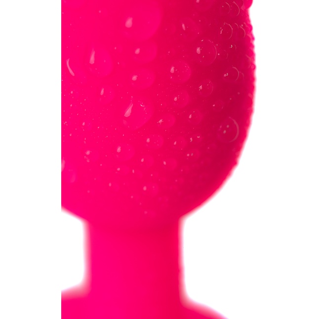 Розовая анальная втулка POPO Pleasure со стальным шариком внутри - 7 см. Фотография 10.