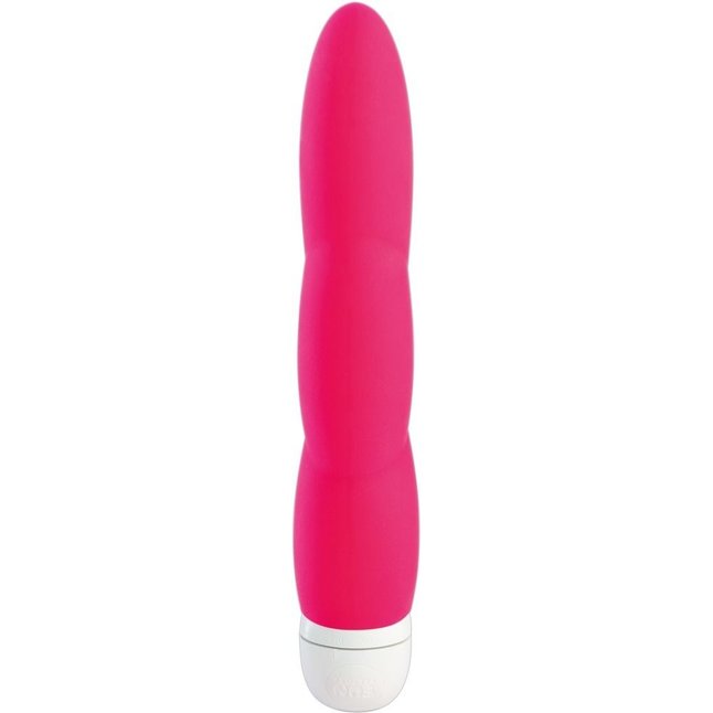 Ярко-розовый вибратор Jazzie - 17,8 см