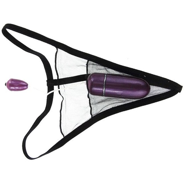 Трусики с мощной фиолетовой вибропулей с голосовым управлением. Фотография 2.