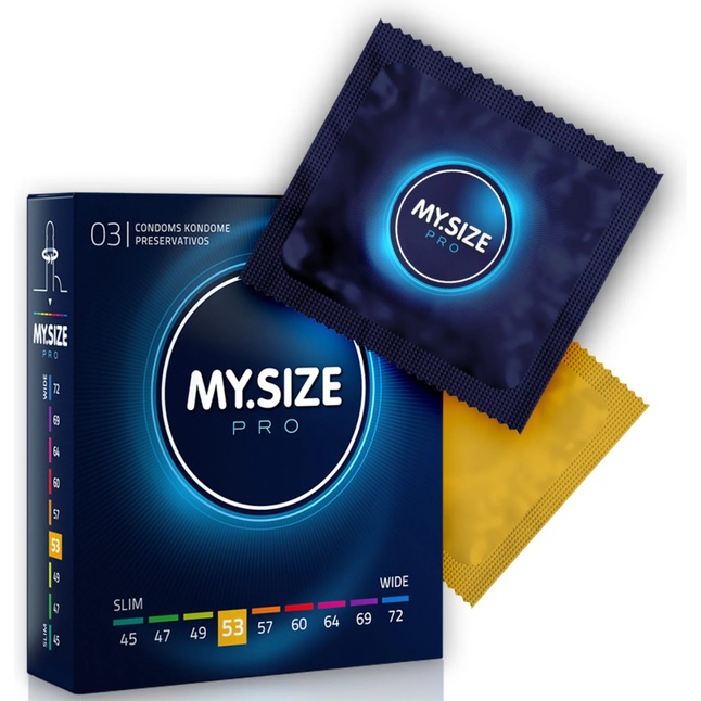 Презервативы MY.SIZE размер 53 - 3 шт