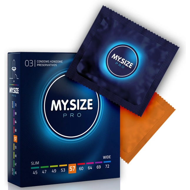 Презервативы MY.SIZE размер 57 - 3 шт