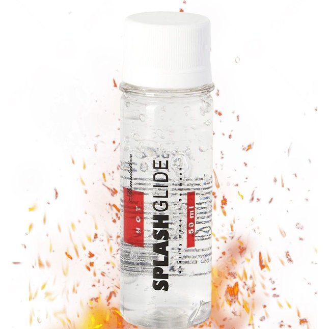 Возбуждающий лубрикант на водной основе Splashglide Hot Stimulative - 50 мл. Фотография 7.