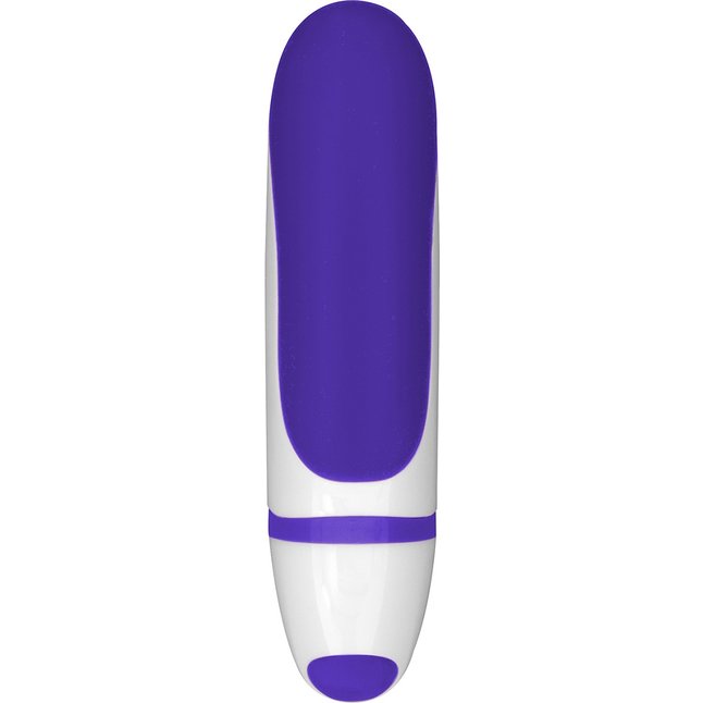 Фиолетово-белый мини-вибратор Petite - 8 см. Фотография 2.