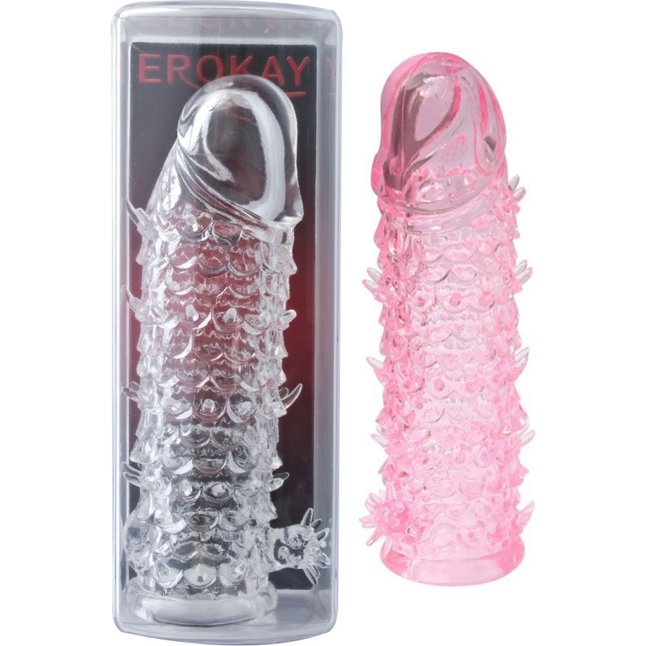 Розовая насадка на пенис Scale