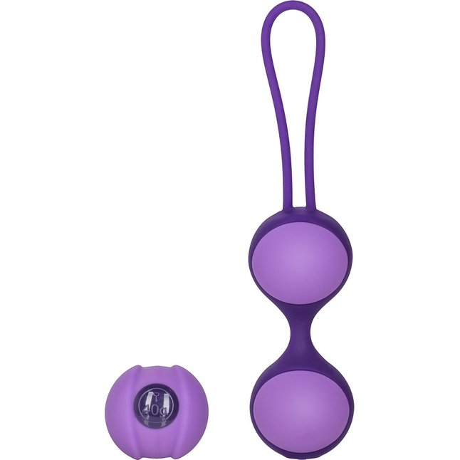 Фиолетовые вагинальные шарики MINI STELLA II KEGEL BALLS - Key. Фотография 2.