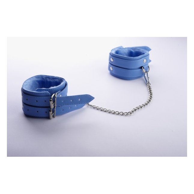 Голубые оковы на ноги - BDSM accessories