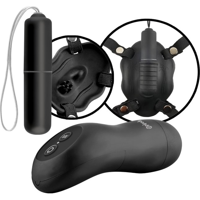 Стимулятор клитора в виде бабочки Remote Control Butterfly Strap-On с дистанционным управлением - Fetish Fantasy Limited Edition. Фотография 2.