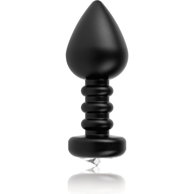Алюминиевая черная анальная пробка Luv Plug - 10,1 см - Fetish Fantasy Limited Edition