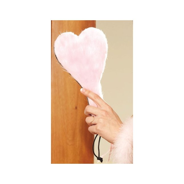 Розовая шлёпалка в форме сердца