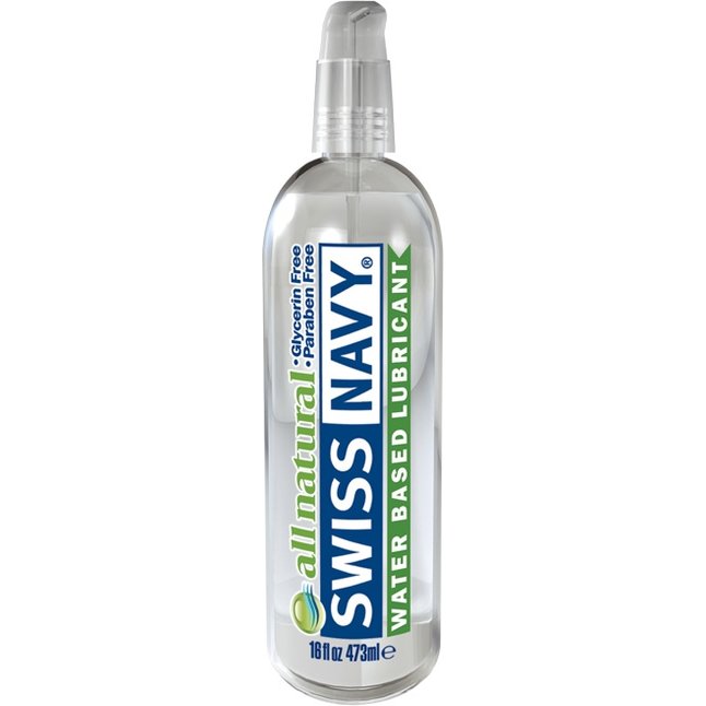 Гипоаллергенный лубрикант Swiss Navy All Natural Water Base Lubricant - 473 мл - All Natural Lubes