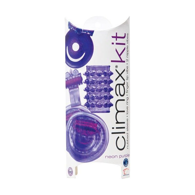 Набор фиолетовых насадок Climax Kit Neon Purple - Climax