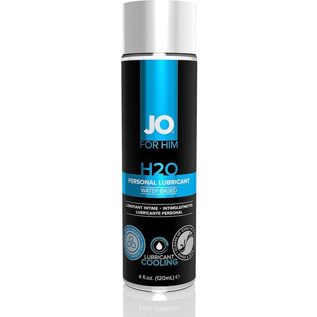 Мужской охлаждающий лубрикант на водной основе JO for Men H2O Cooling - 120 мл - JO H2O for men