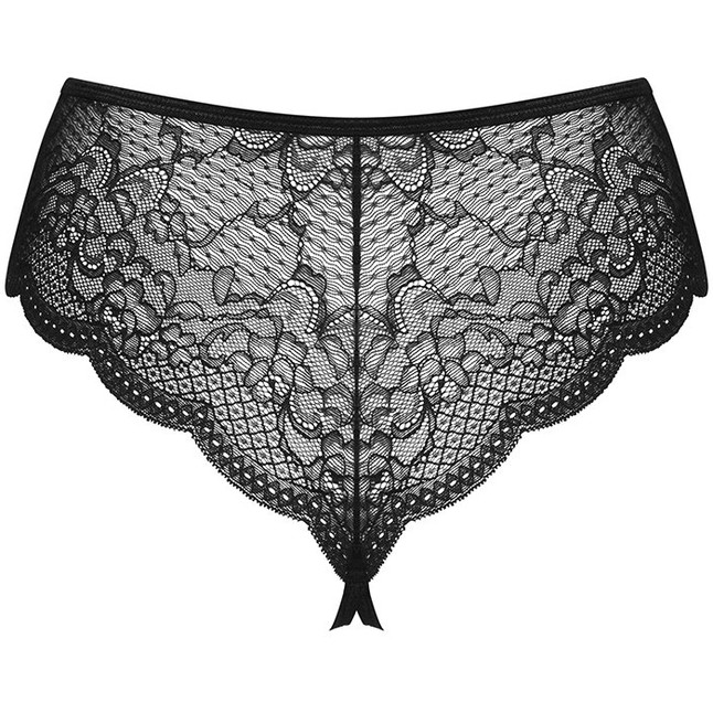 Изящные кружевные открытые трусики Pearlove - Spicy. Фотография 4.