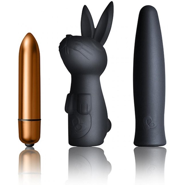 Вибропуля с 2 сменными насадками Dark Desires Kit