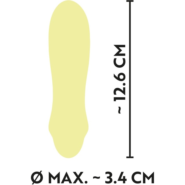 Желтый мини-вибратор Cuties 2.0 - 12,6 см - You2Toys. Фотография 6.