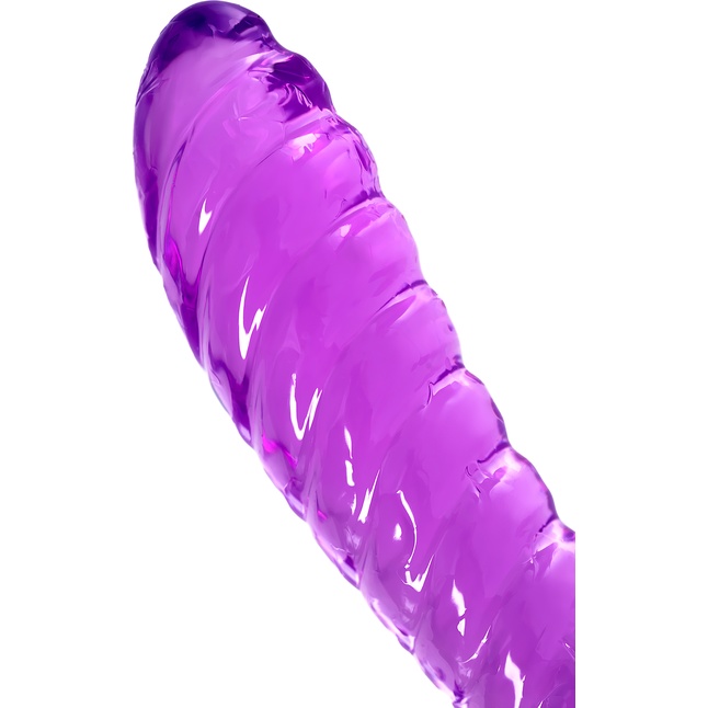 Фиолетовый двусторонний фаллоимитатор Frica - 23 см. Фотография 8.