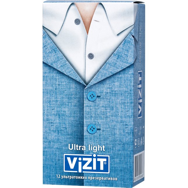 Ультратонкие презервативы VIZIT Ultra light - 12 шт. Фотография 6.