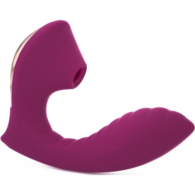 Фиолетовый вибромассажёр с вакуумной стимуляцией Vaginal Suction Lover