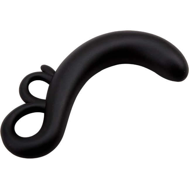 Черный G-стимулятор Two-Finger G-Spot Plug - 14 см - Black Mont. Фотография 2.
