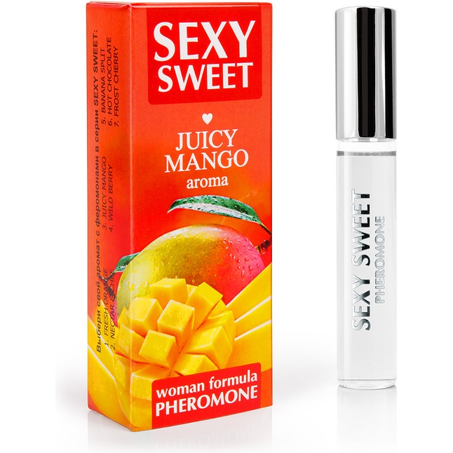 Парфюмированное средство для тела с феромонами Sexy Sweet с ароматом манго - 10 мл - Серия Sexy Sweet