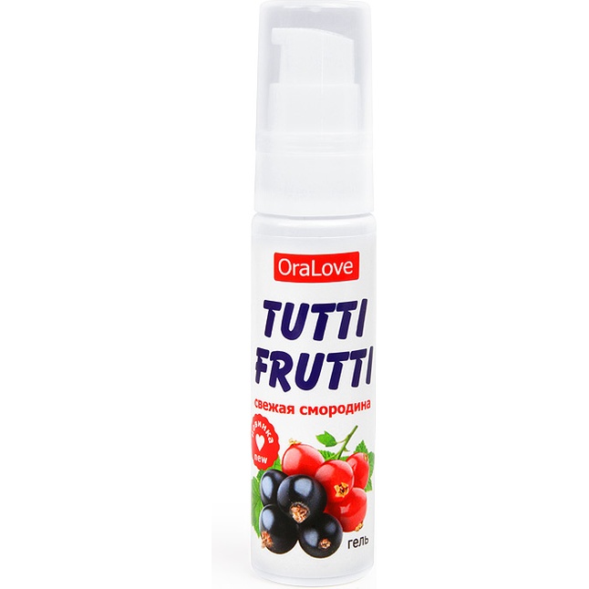 Гель-смазка Tutti-frutti со вкусом смородины - 30 гр - Серия OraLove. Фотография 2.