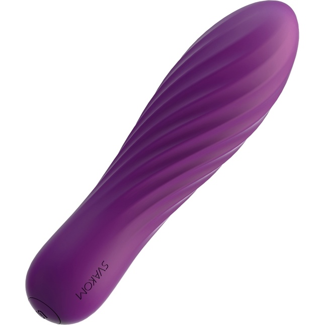 Фиолетовая вибропуля Tulip - 10,6 см. Фотография 2.