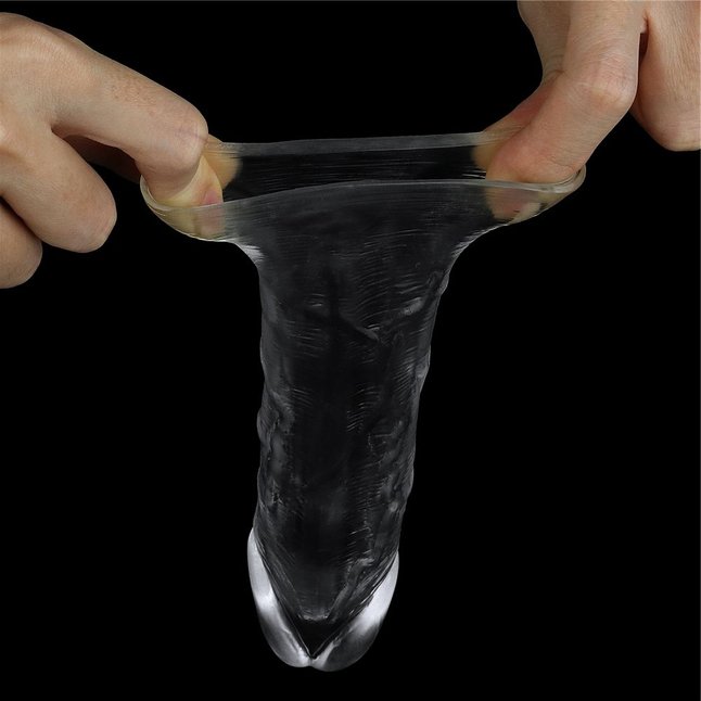 Прозрачная насадка-удлинитель Flawless Clear Penis Sleeve Add 1 - 15,5 см. Фотография 11.
