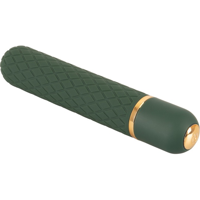 Зеленый мини-вибратор Luxurious Bullet Vibrator - 12,6 см - You2Toys. Фотография 2.