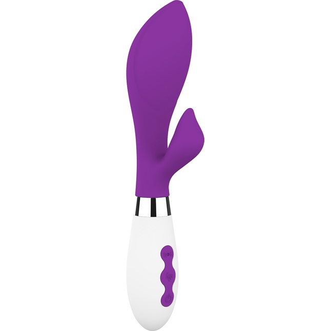 Фиолетовый вибратор-кролик Achelois - 21,8 см - Luna
