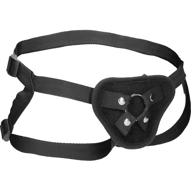 Черные трусики для страпона V V Adjustable Harness with O-Ring - Ouch!. Фотография 2.