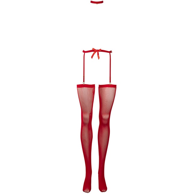 Эффектный комплект Jingle Glitter Nipple Stickers and Stockings: чулки и пэстисы - Le Desir. Фотография 8.