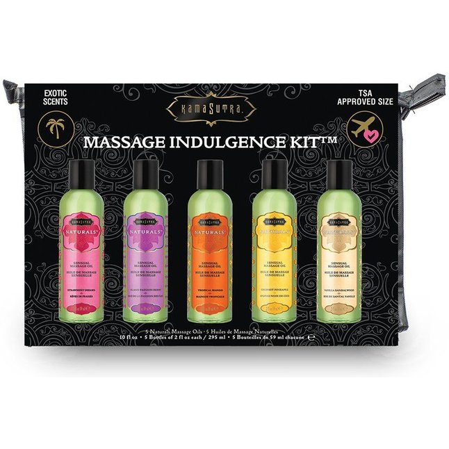 Набор массажных масел Massage Indulgence Kit. Фотография 3.