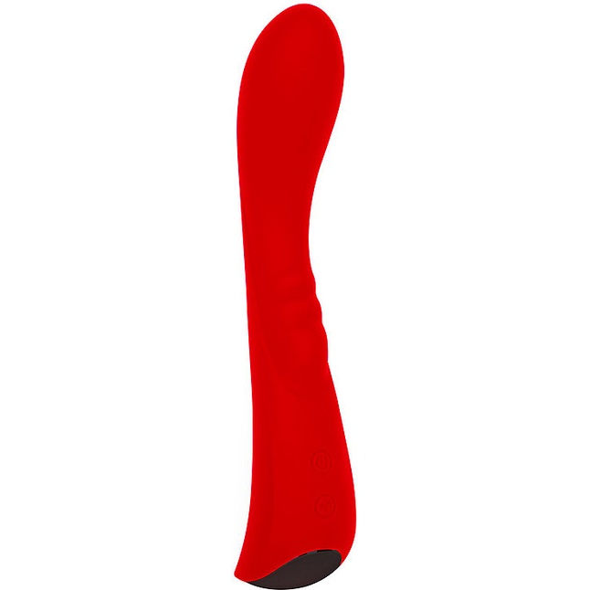 Красный вибромассажер 6 Silicone G-Spot Fun - 19,1 см