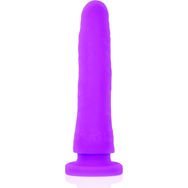 Фиолетовый фаллоимитатор из силикона Delta Сlub Toys Dong Purple Silicone - 20 см. Фотография 3.