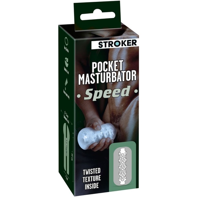 Прозрачный мастурбатор Pocket Masturbator Speed - You2Toys. Фотография 6.