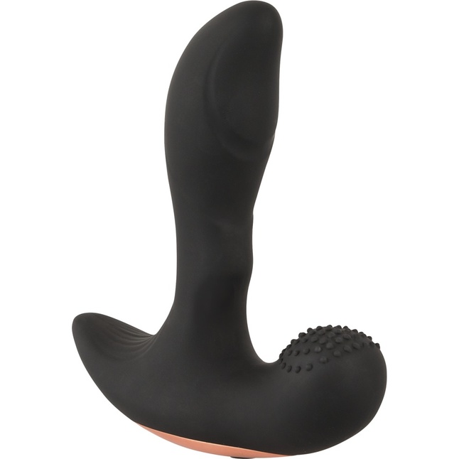 Черный вибромассажер простаты Remote Controlled Prostate Plug with 2 Functions - 13,6 см - You2Toys