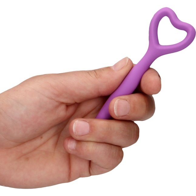 Набор фиолетовых вагинальных расширителей с вибропулей Silicone Vaginal Dilator Set - Ouch!. Фотография 2.