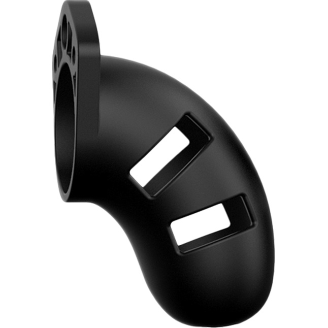 Черный мужской пояс верности Silicone Cock Cage Model 20 Chastity 3.5 - ManCage. Фотография 2.