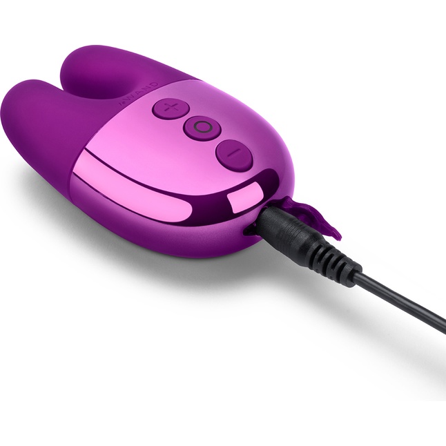 Фиолетовый вибратор с ушками Le Wand Double Vibe. Фотография 2.