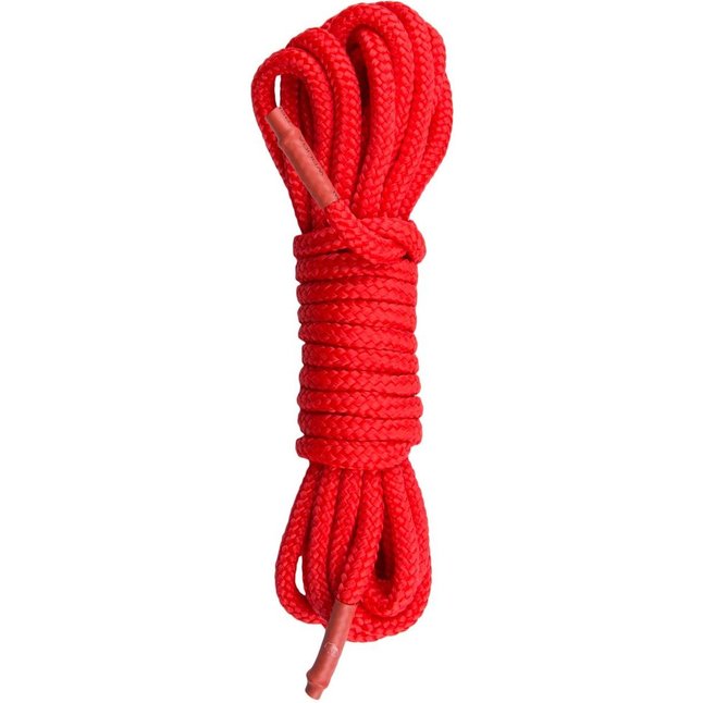 Красная веревка для связывания Nylon Rope - 5 м - Fetish Collection
