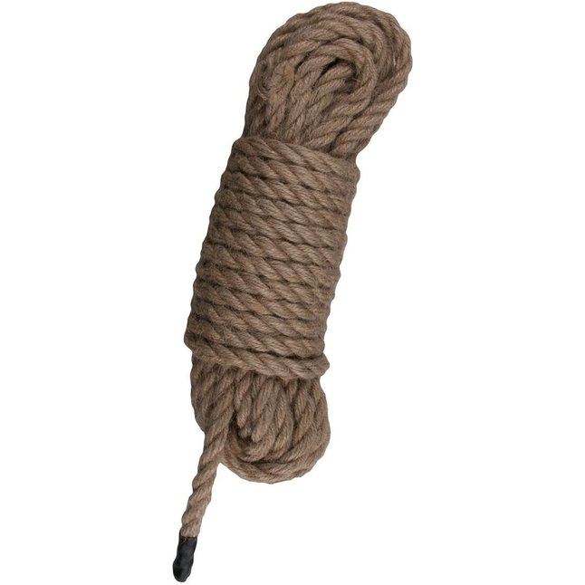 Пеньковая веревка для связывания Hemp Rope - 5 м - Fetish Collection